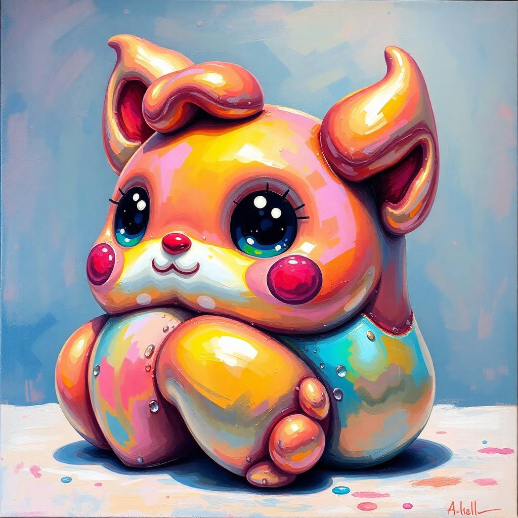 Structure petite créature heureuse